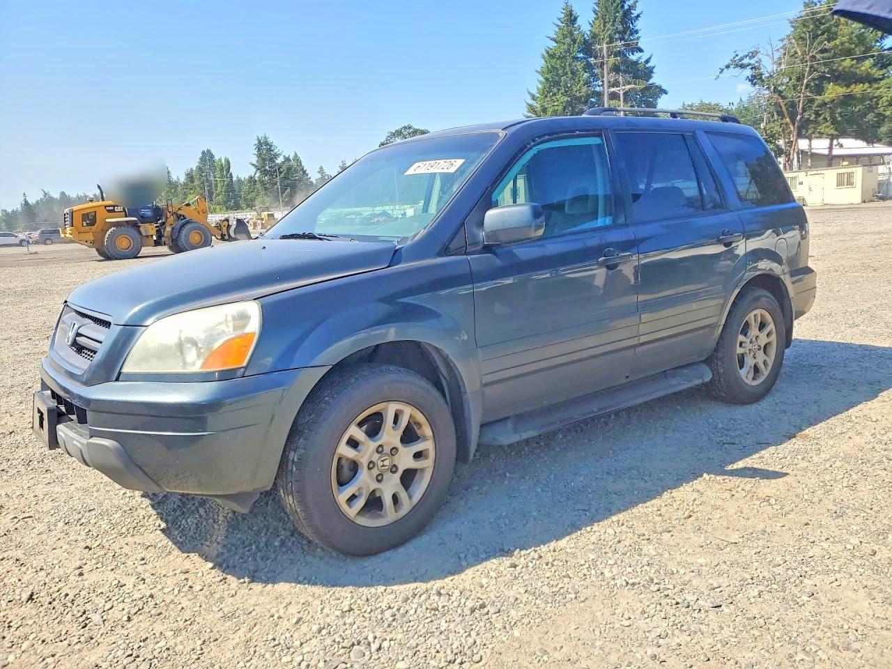 2005 Honda Pilot Exl Угольный vin: 2HKYF18725H508098