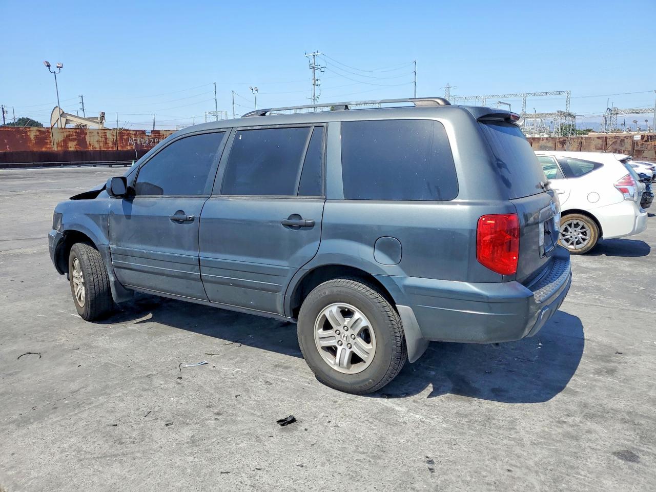 2005 Honda Pilot Exl Charcoal vin: 2HKYF18725H561478
