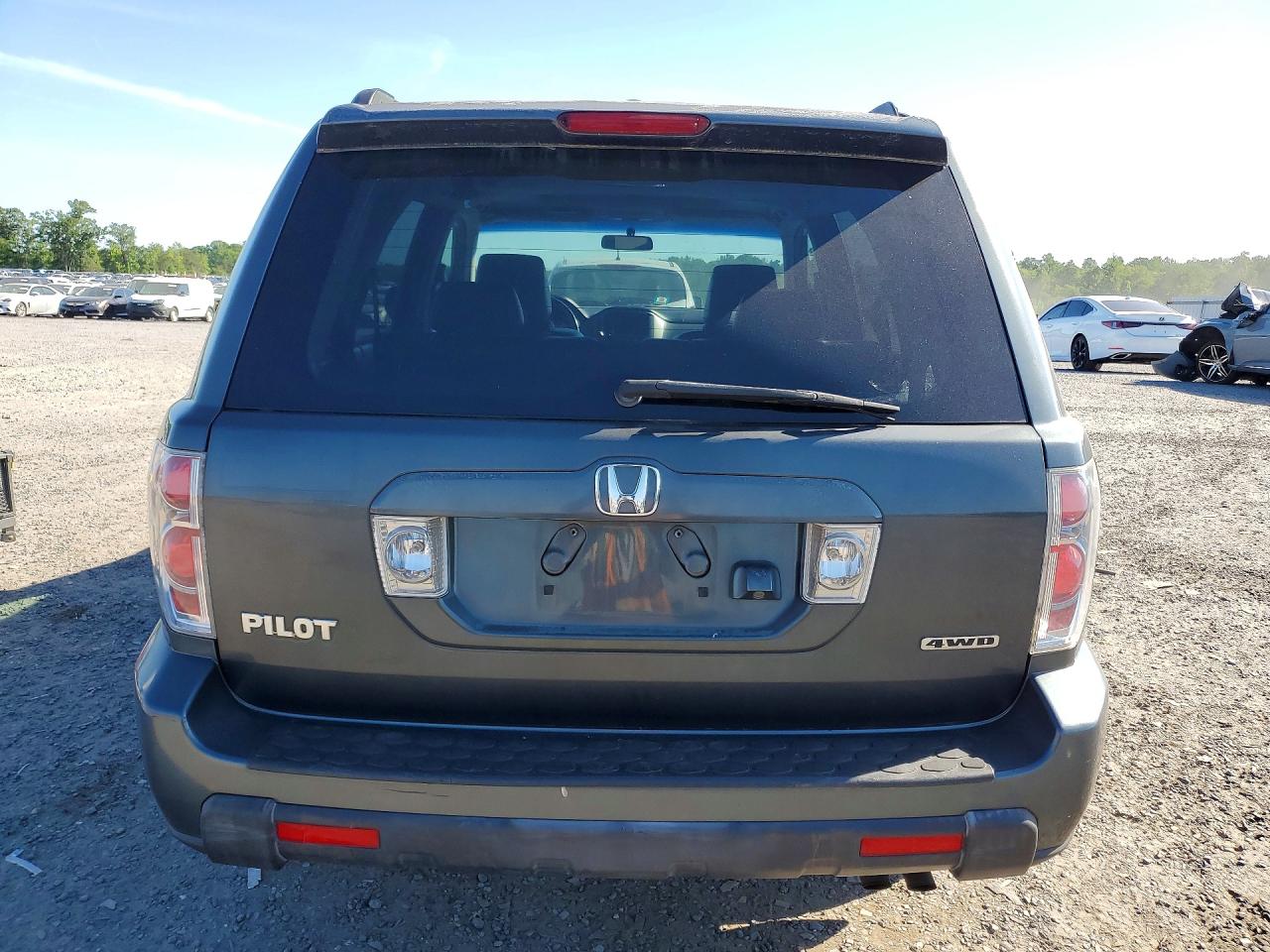 2006 Honda Pilot Ex Gray vin: 2HKYF18726H558954