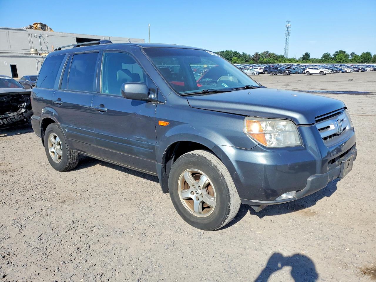 2006 Honda Pilot Ex Gray vin: 2HKYF18726H558954