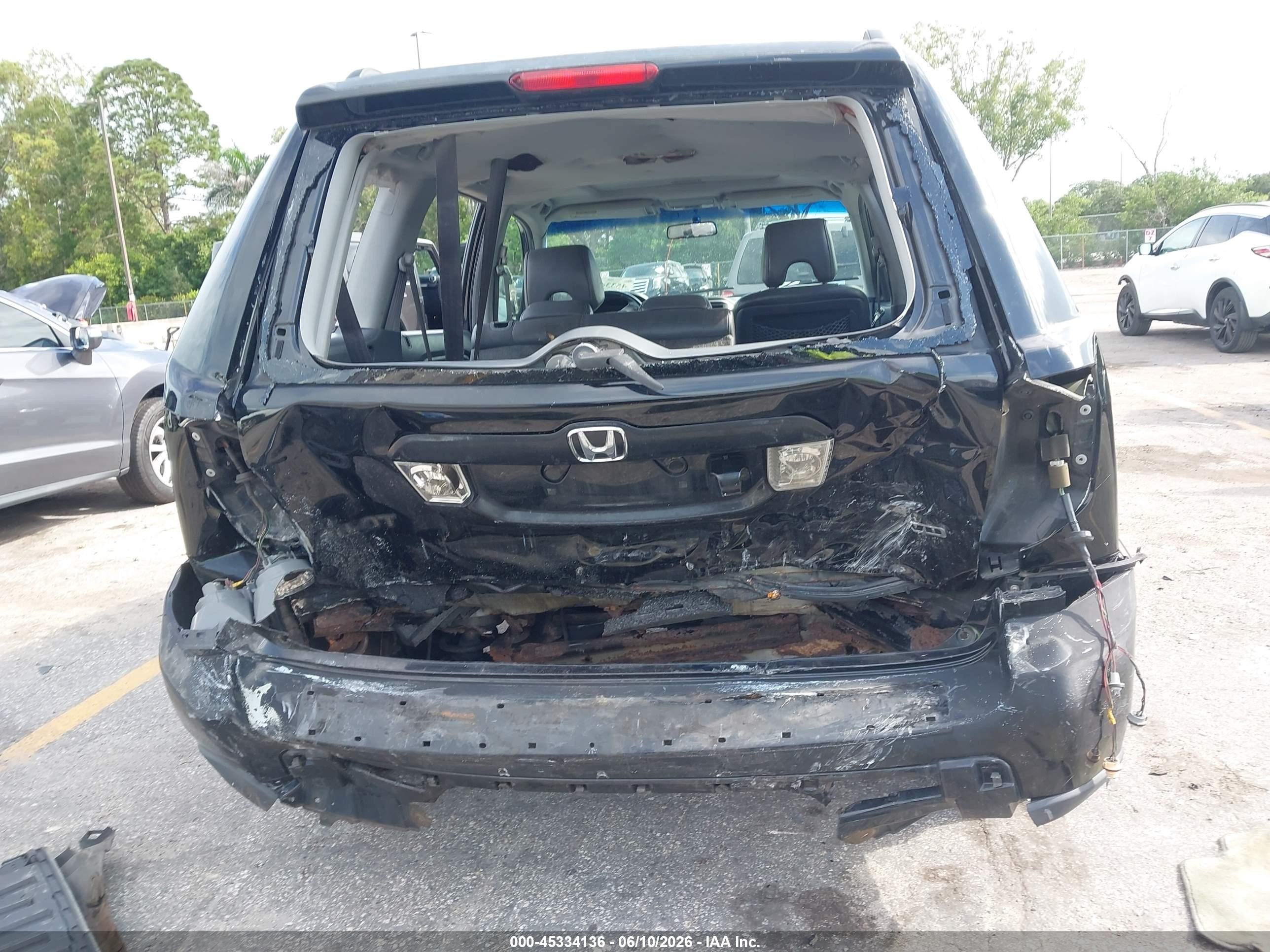 2007 Honda Pilot Ex-l Black vin: 2HKYF18727H519928