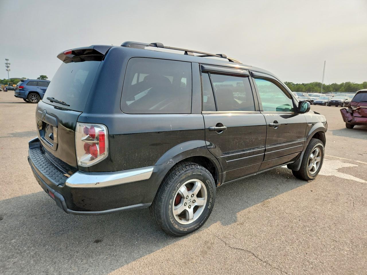 2007 Honda Pilot Exl Black vin: 2HKYF18727H540813