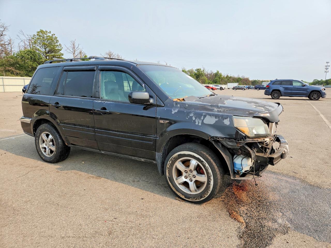 2007 Honda Pilot Exl Black vin: 2HKYF18727H540813