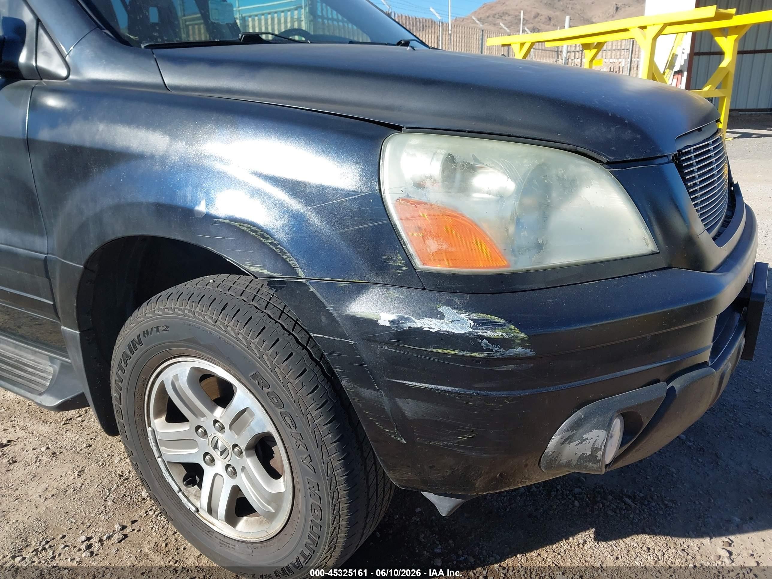 2003 Honda Pilot Ex-l Black vin: 2HKYF18733H501125