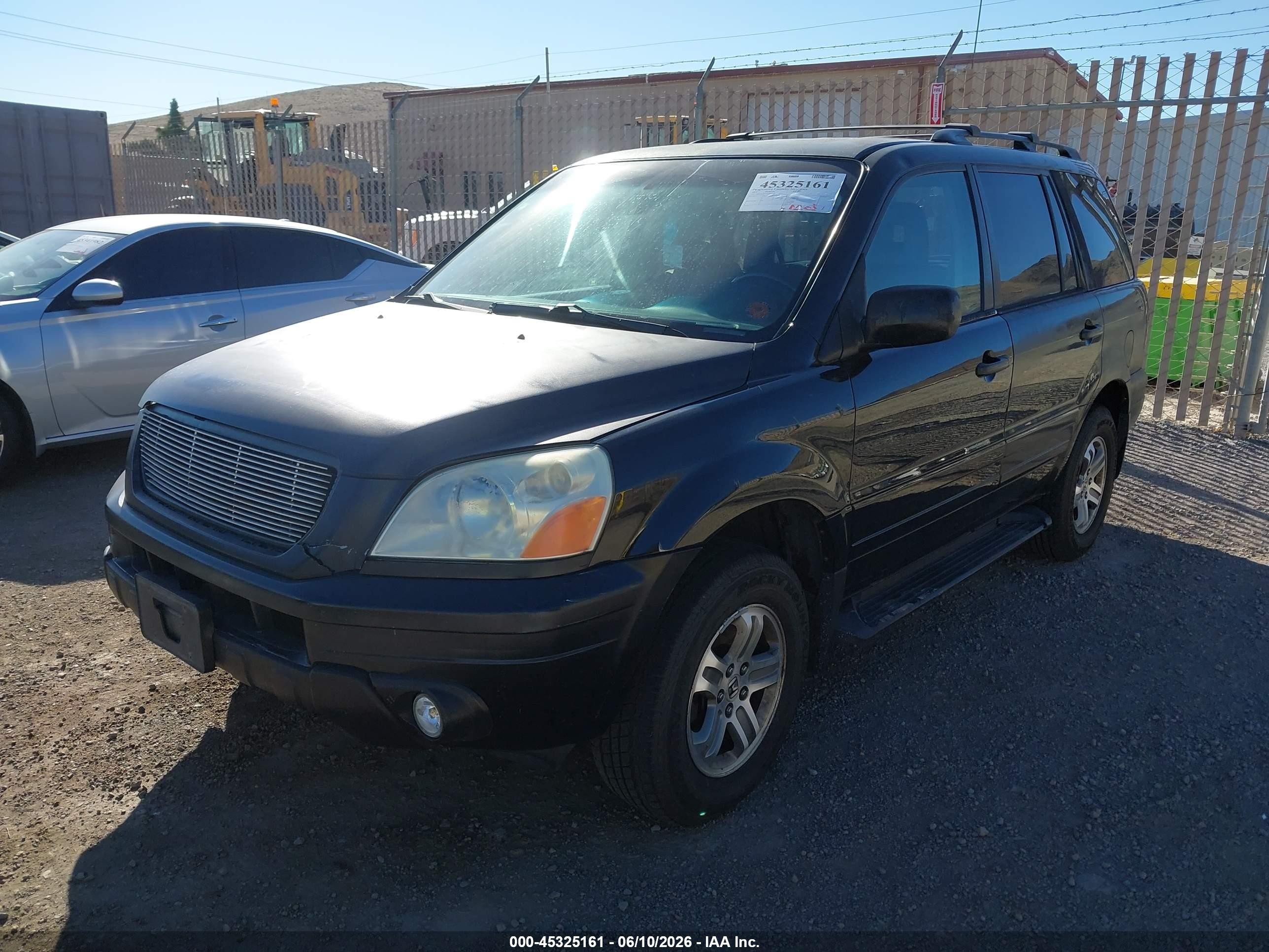 2003 Honda Pilot Ex-l Black vin: 2HKYF18733H501125