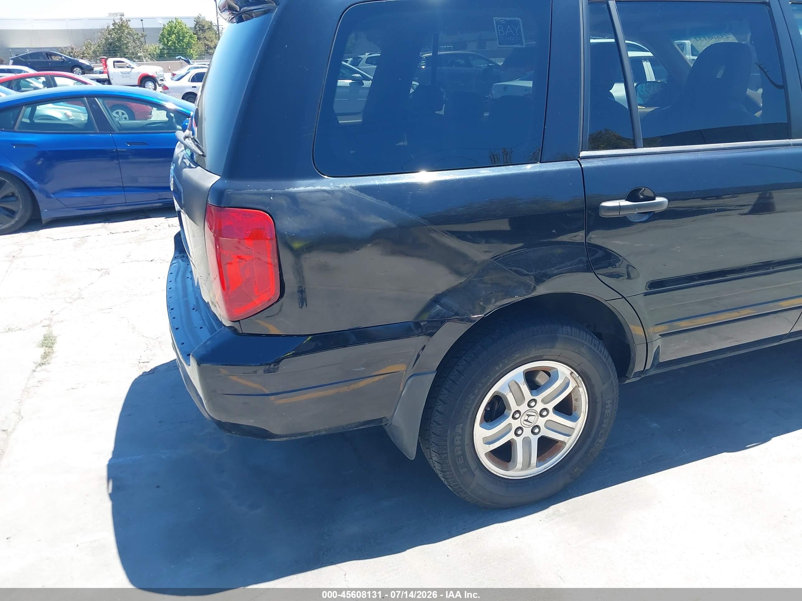2004 Honda Pilot Ex-l Black vin: 2HKYF18734H509758