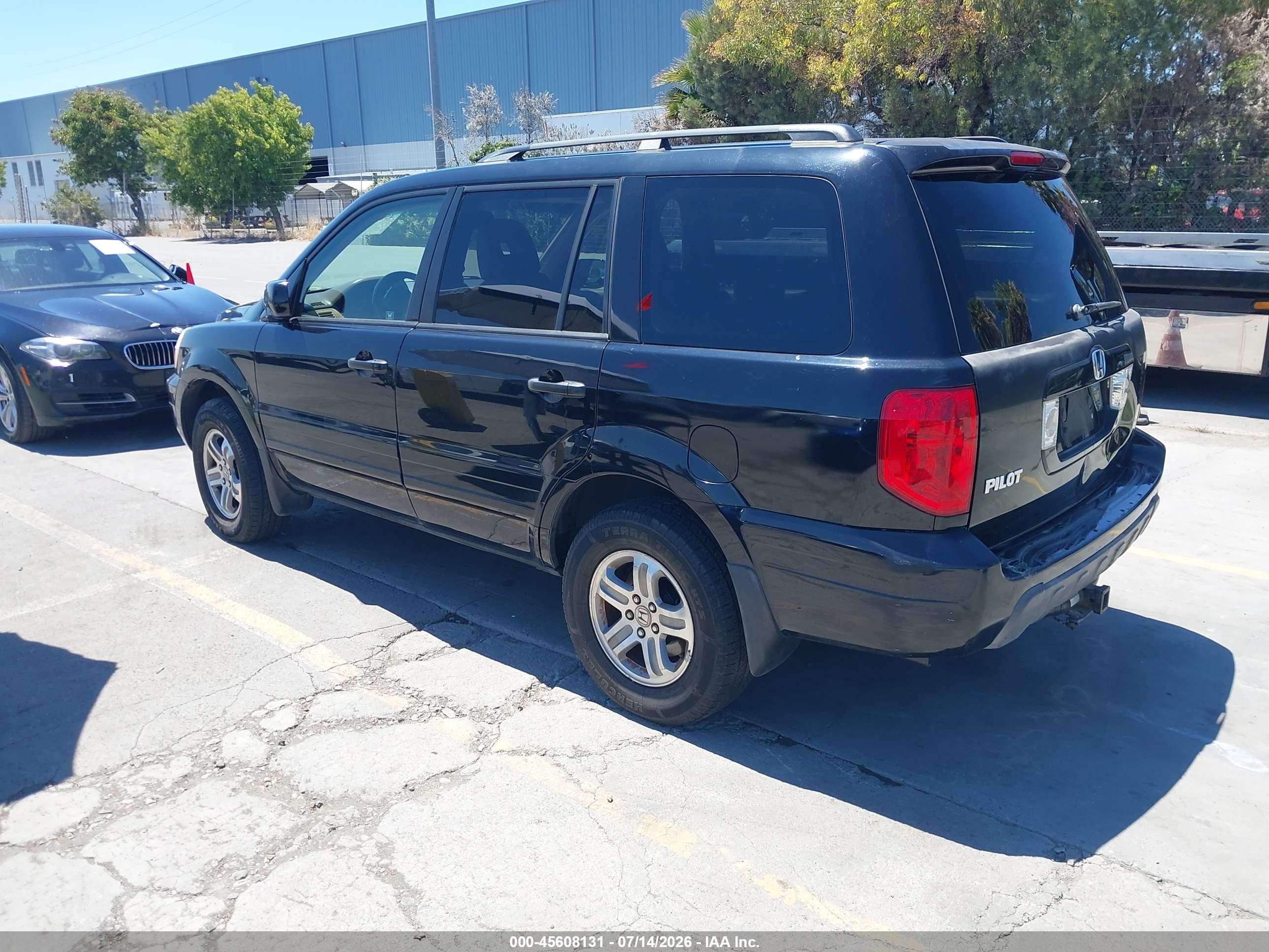 2004 Honda Pilot Ex-l Black vin: 2HKYF18734H509758