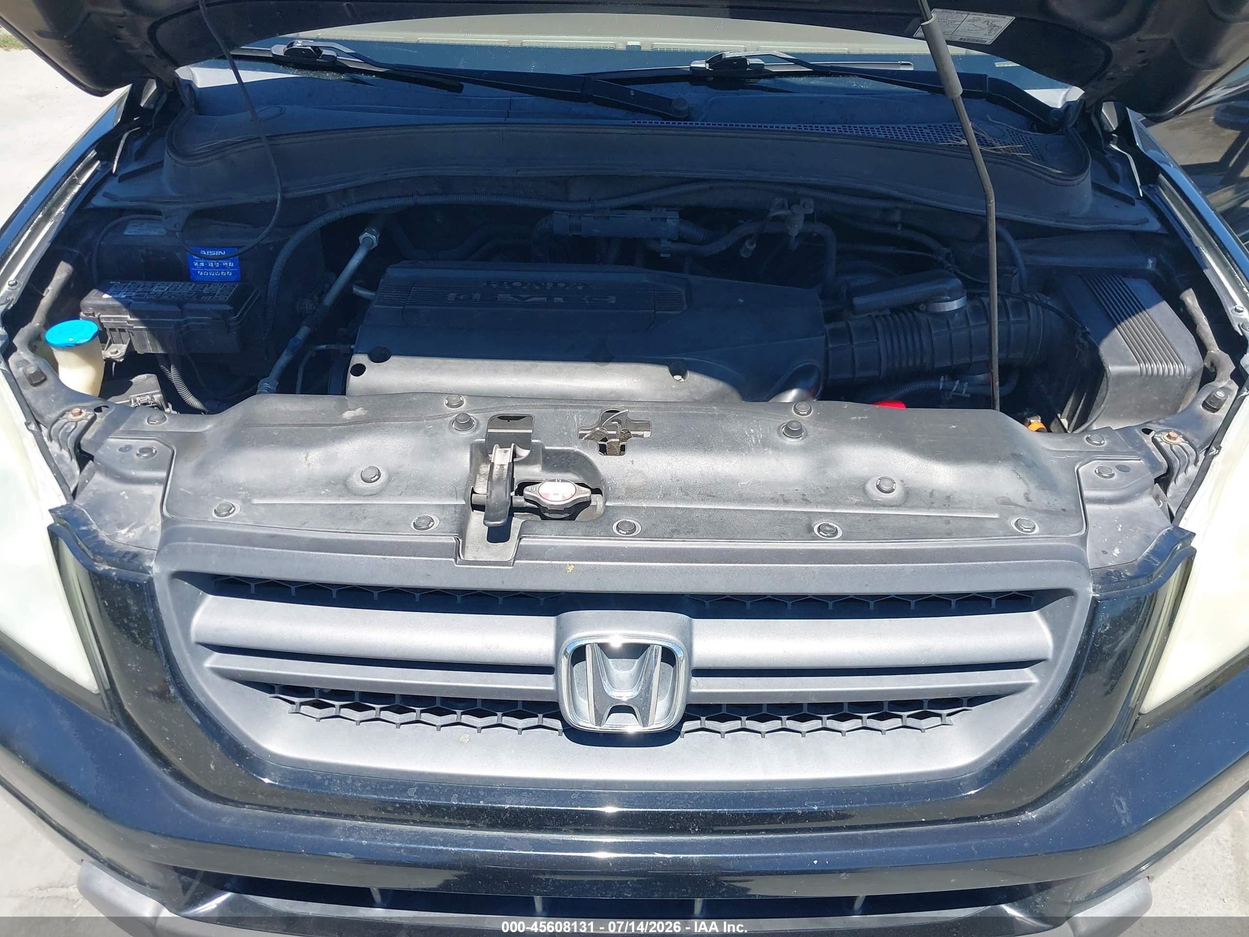 2004 Honda Pilot Ex-l Black vin: 2HKYF18734H509758