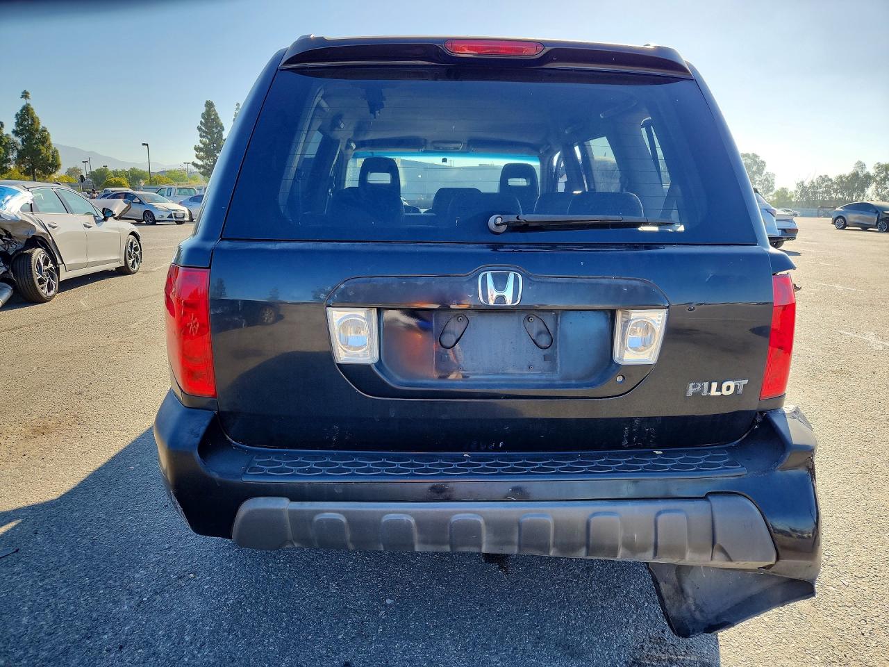 2004 Honda Pilot Exl Black vin: 2HKYF18734H511834