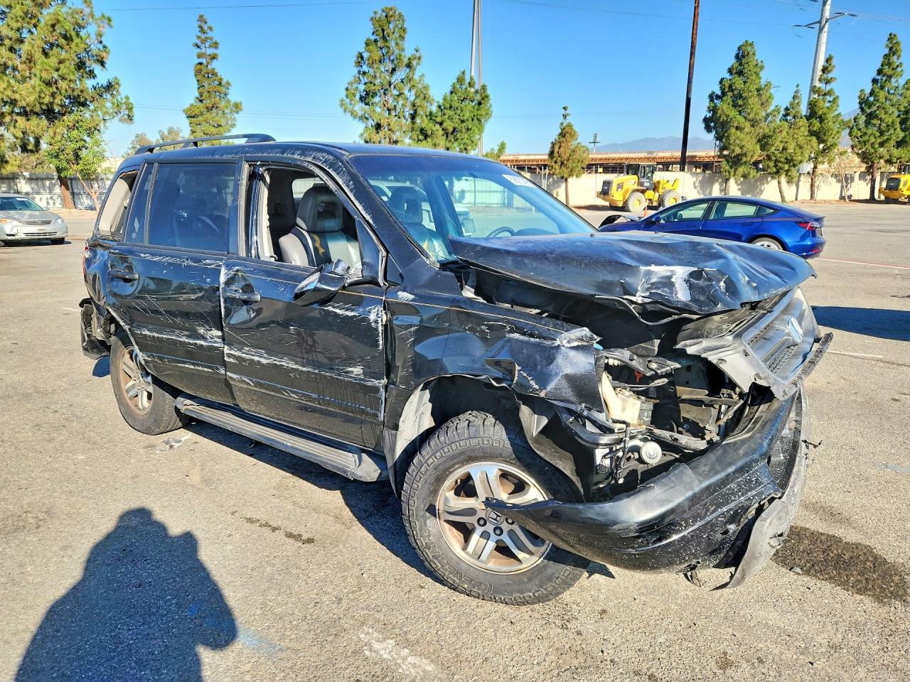 2004 Honda Pilot Exl Black vin: 2HKYF18734H511834