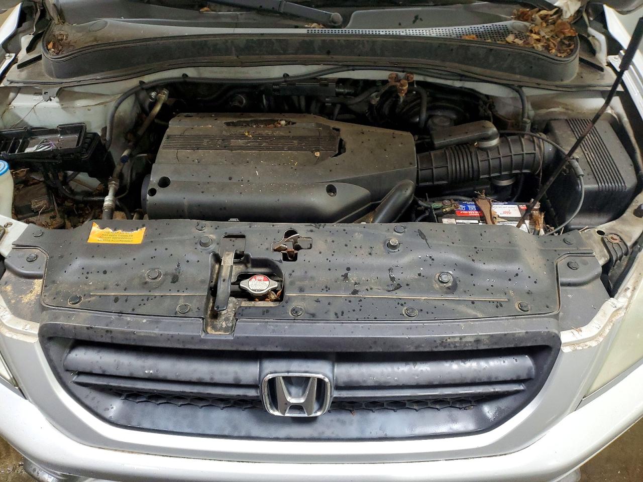 2004 Honda Pilot Exl Silver vin: 2HKYF18734H512739