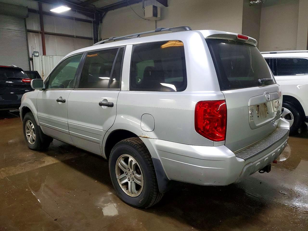 2004 Honda Pilot Exl Silver vin: 2HKYF18734H512739