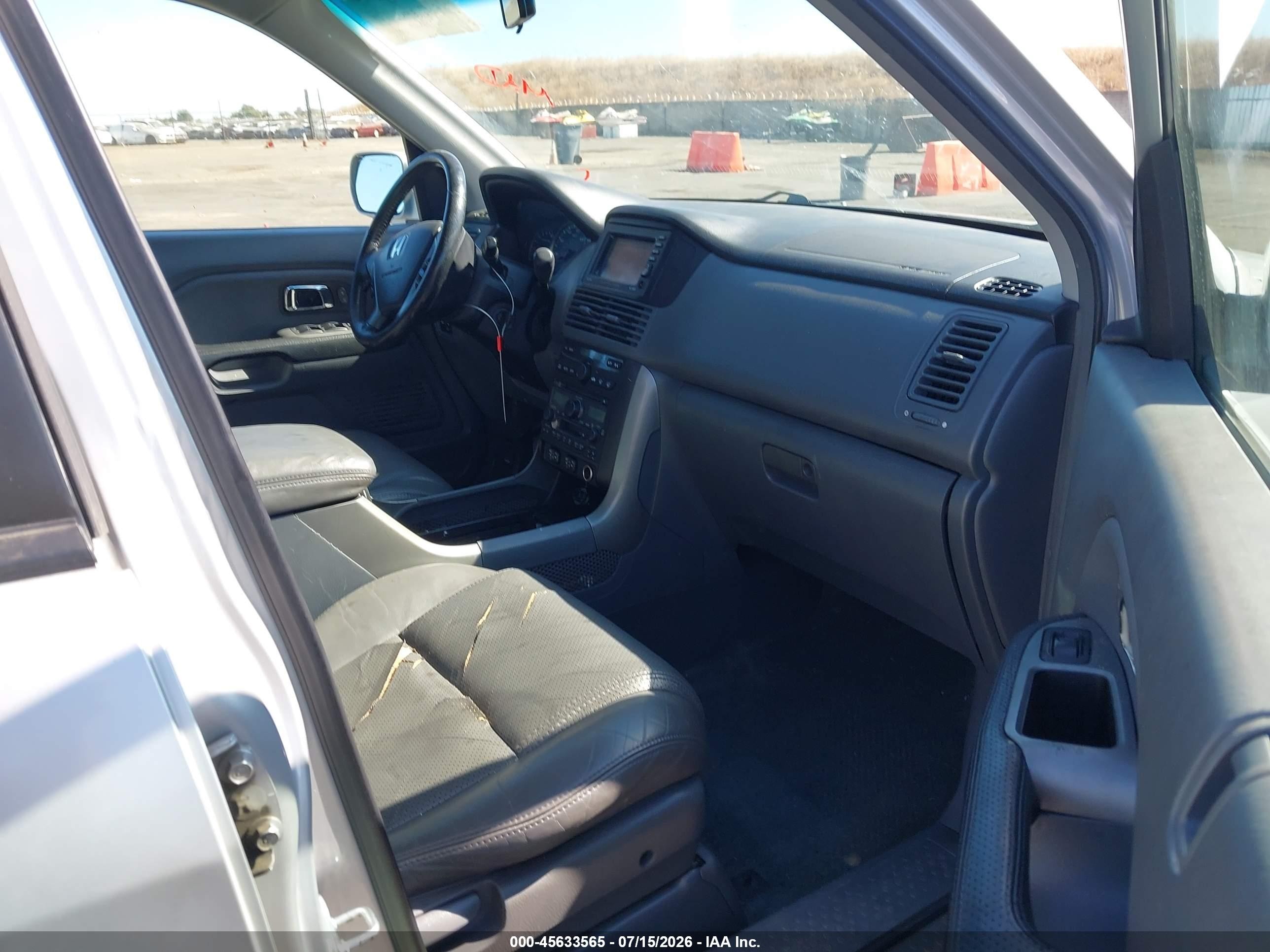 2004 Honda Pilot Ex-l Silver vin: 2HKYF18734H520548
