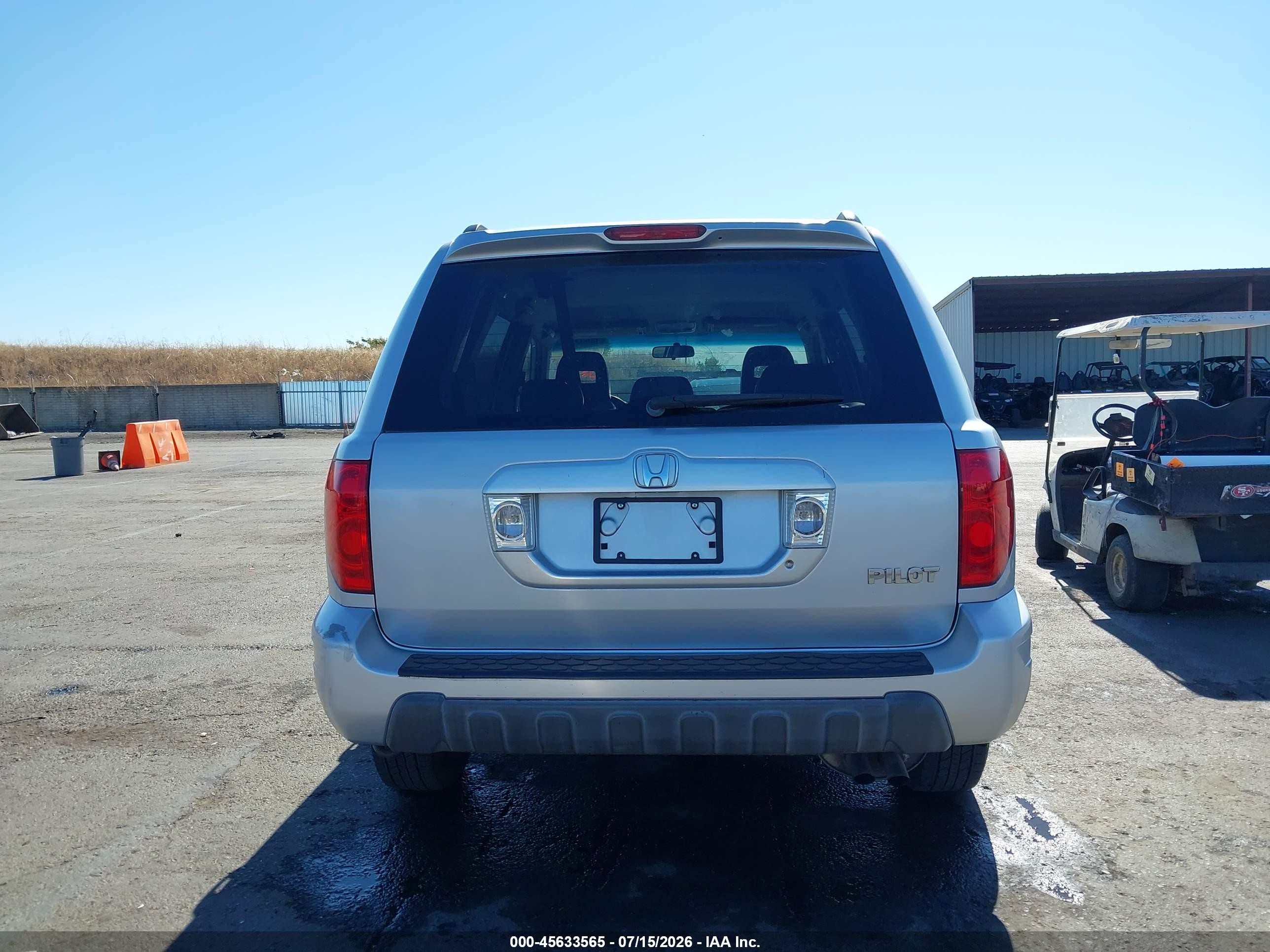 2004 Honda Pilot Ex-l Silver vin: 2HKYF18734H520548
