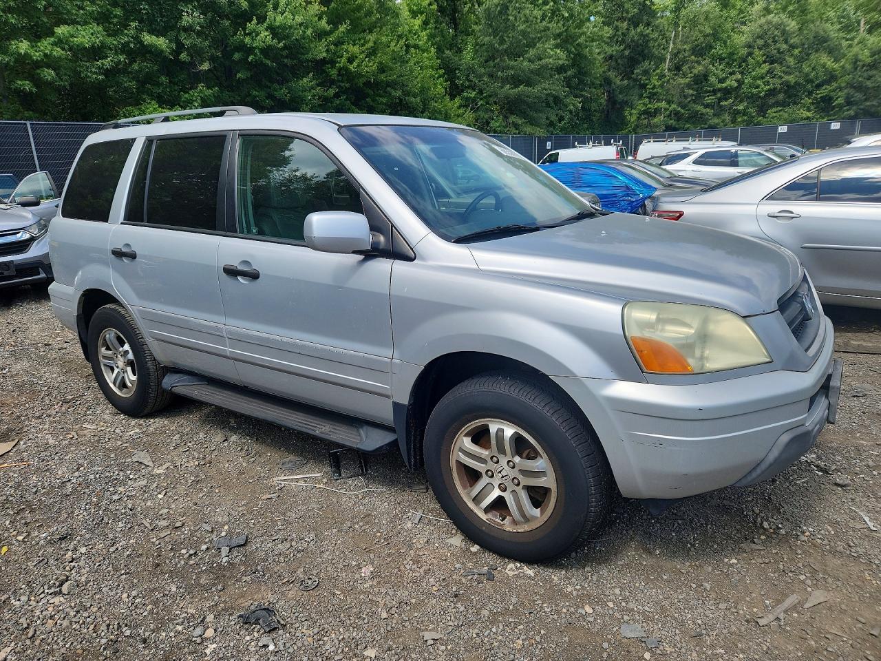 2004 Honda Pilot Exl Серебряный vin: 2HKYF18734H606314