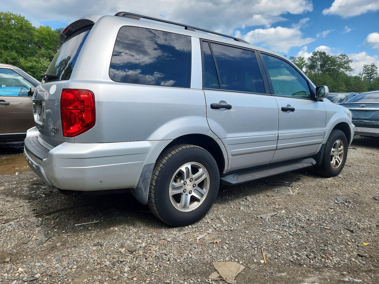 2004 Honda Pilot Exl Серебряный vin: 2HKYF18734H606314