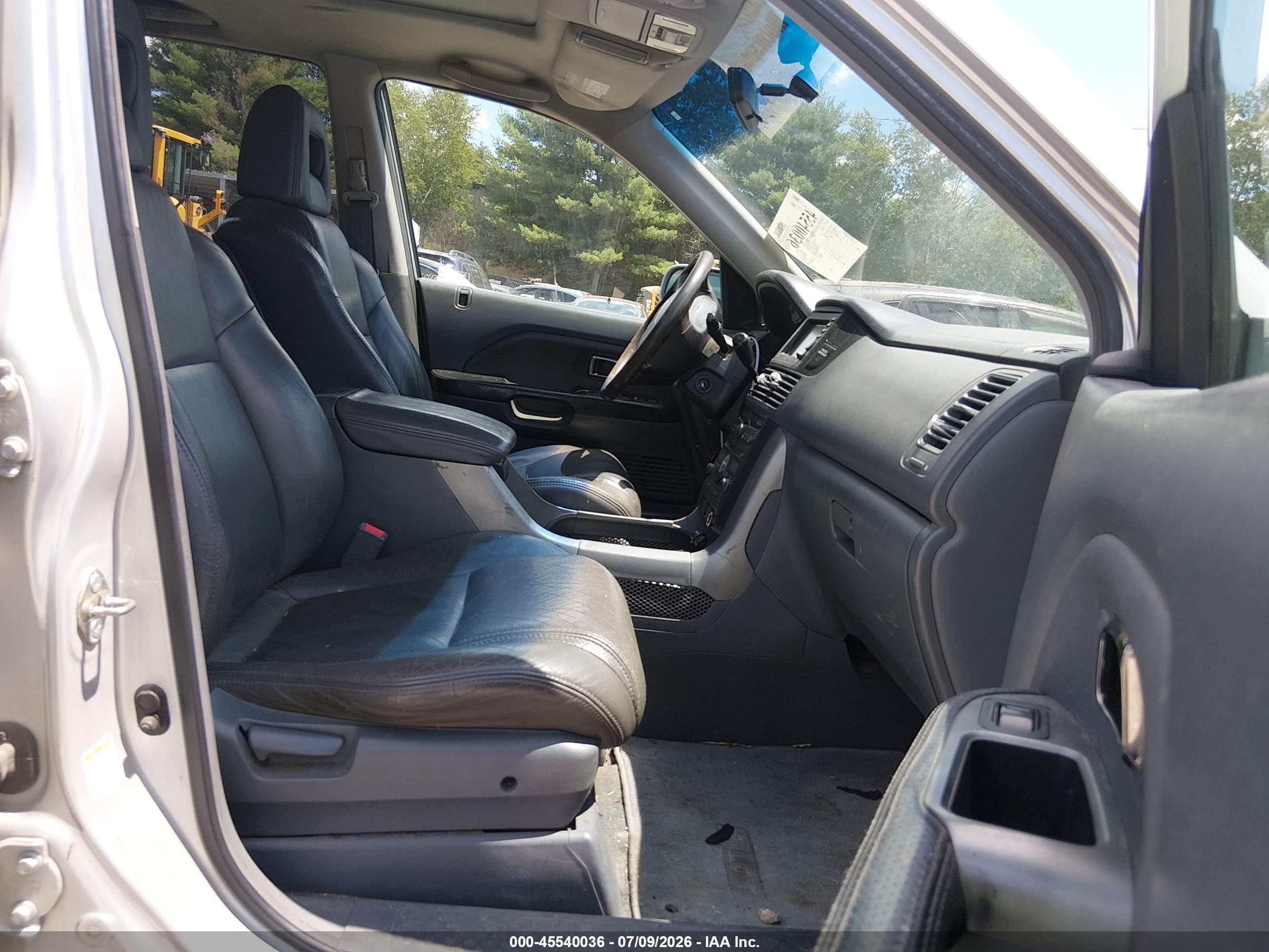 2005 Honda Pilot Ex-l Silver vin: 2HKYF18735H505050