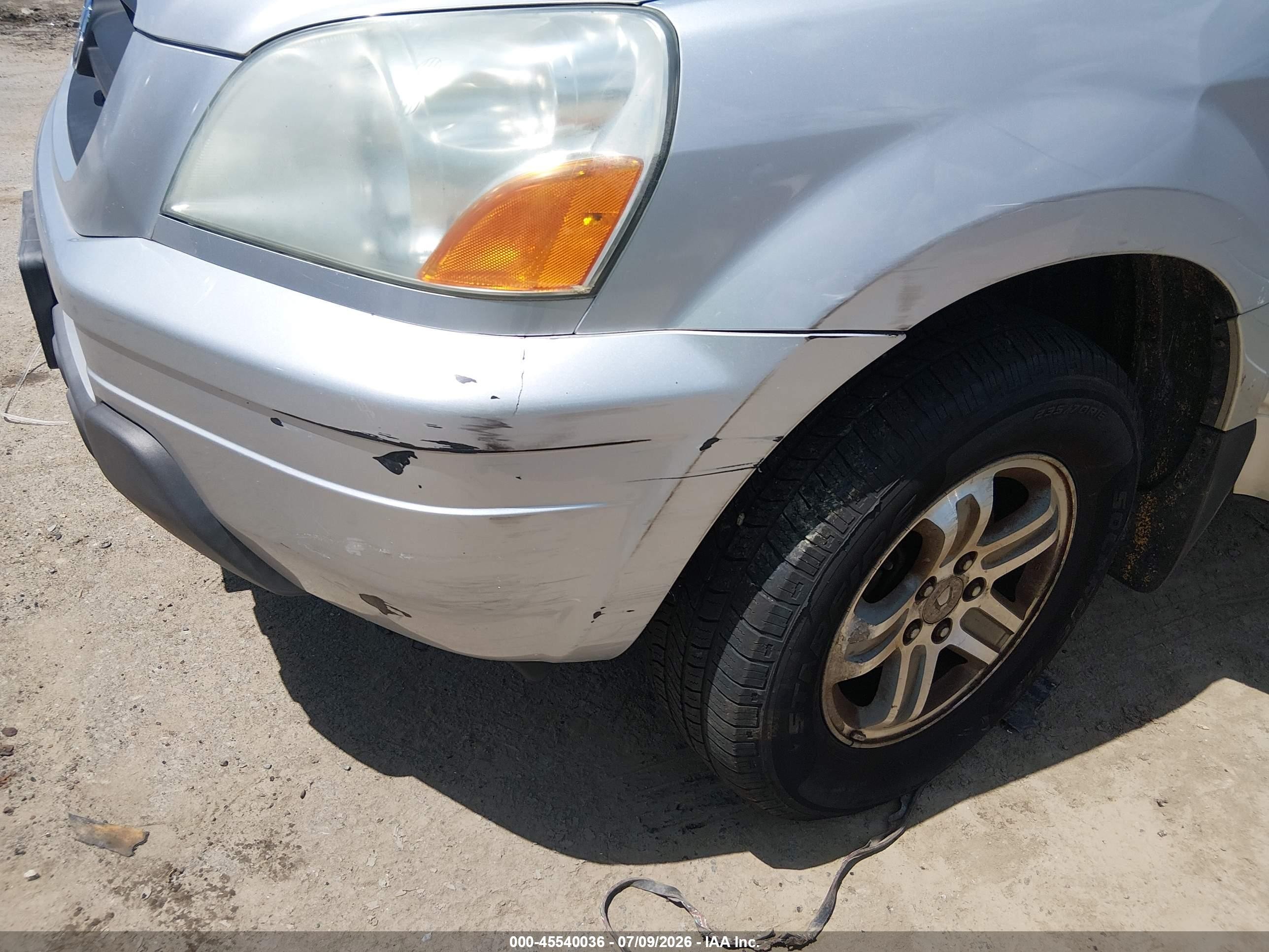 2005 Honda Pilot Ex-l Silver vin: 2HKYF18735H505050