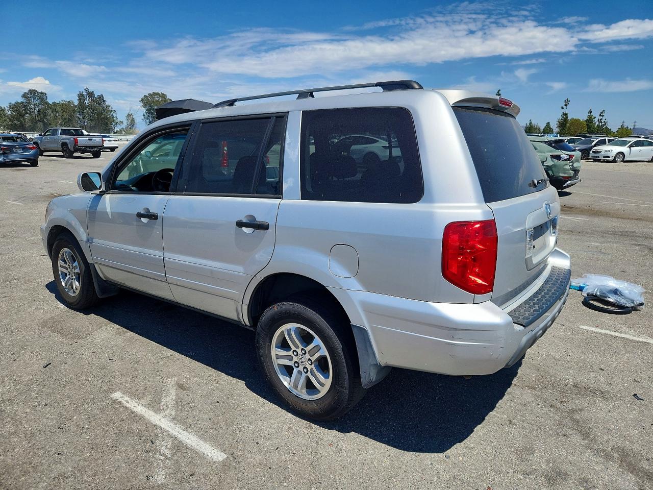 2005 Honda Pilot Exl Gray vin: 2HKYF18735H557486