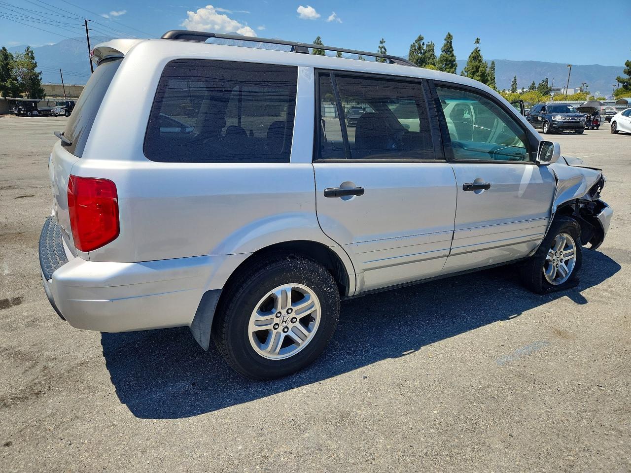 2005 Honda Pilot Exl Gray vin: 2HKYF18735H557486