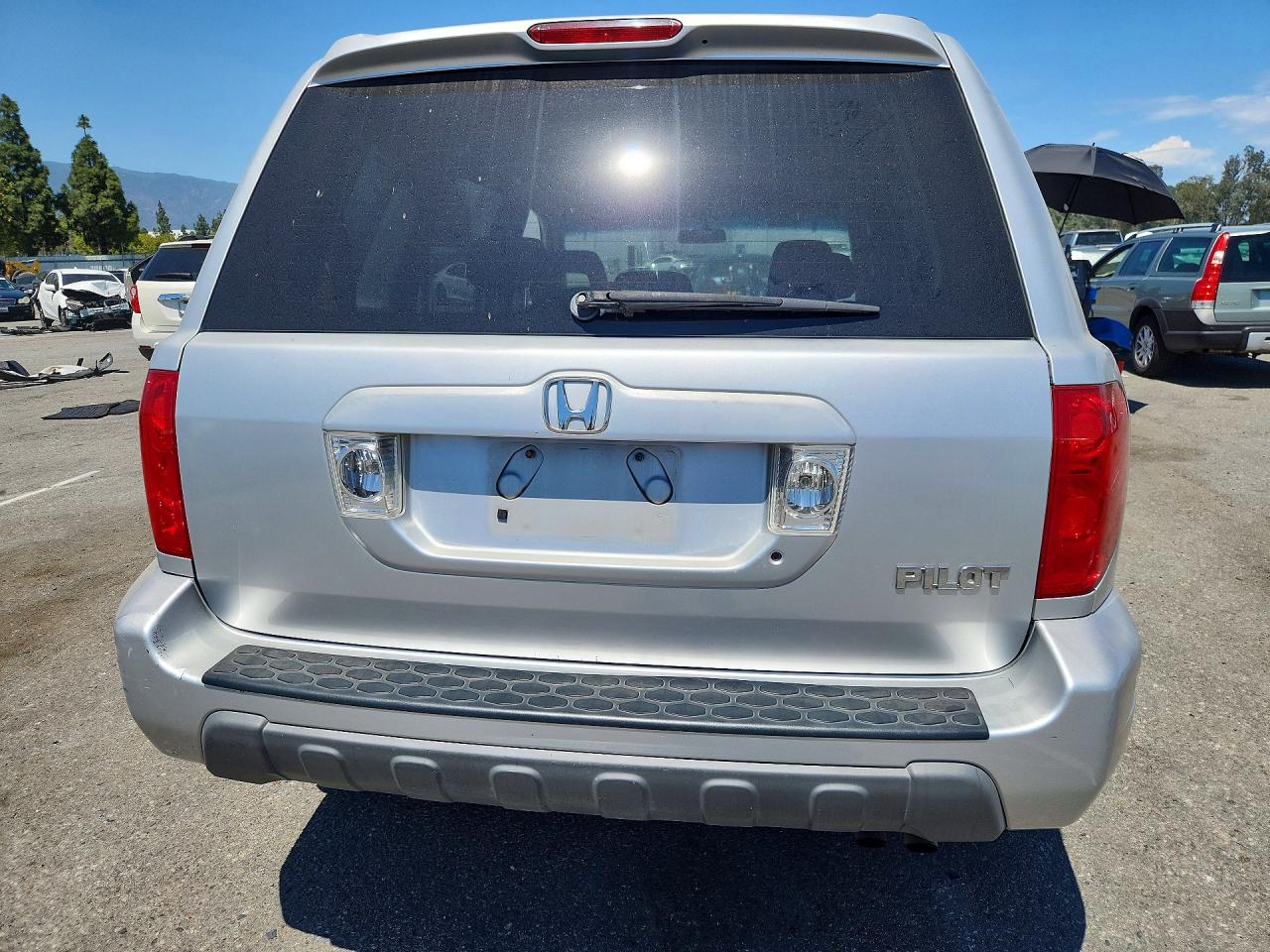 2005 Honda Pilot Exl Gray vin: 2HKYF18735H557486