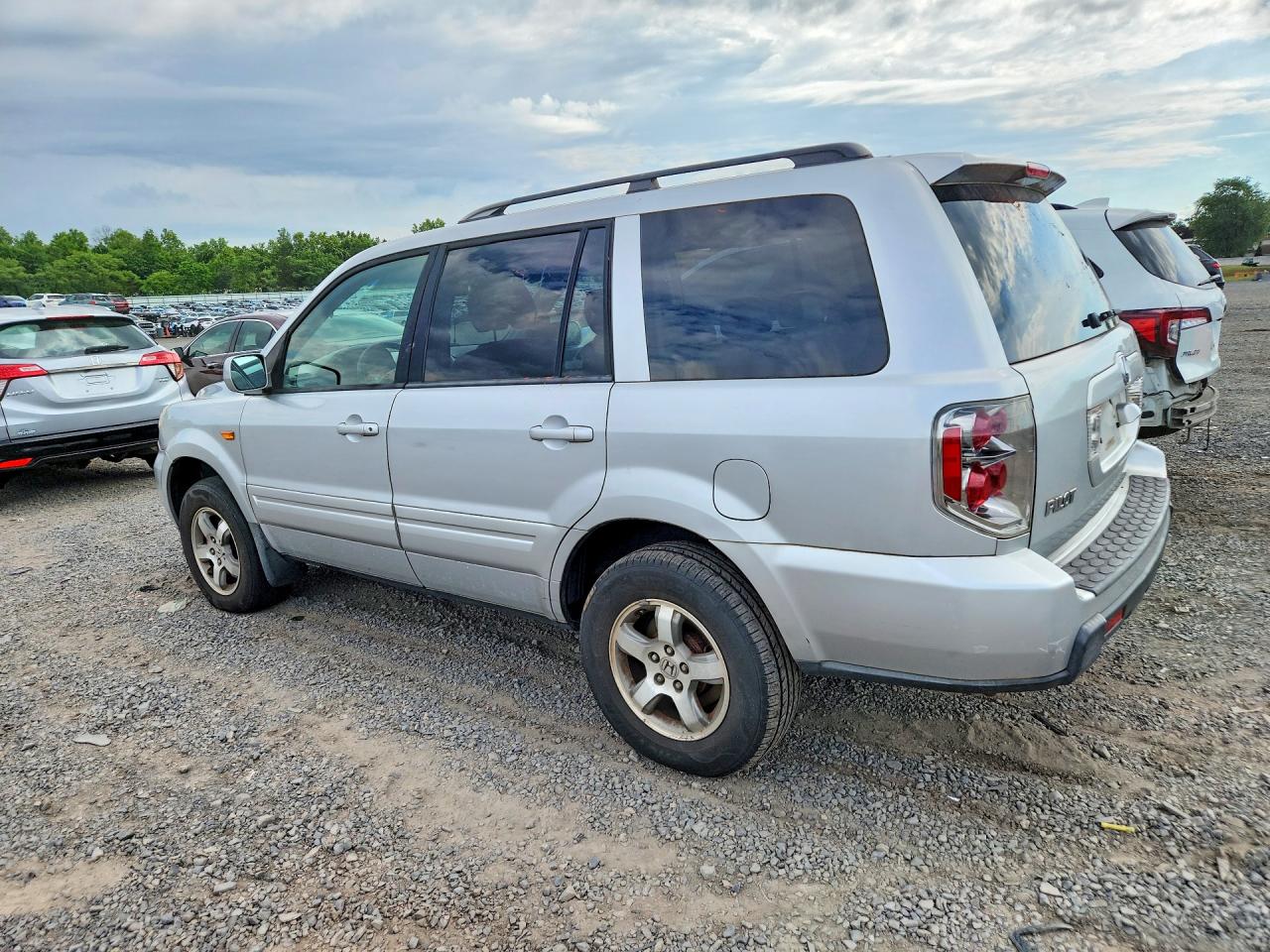 2007 Honda Pilot Exl Серебряный vin: 2HKYF18737H517556
