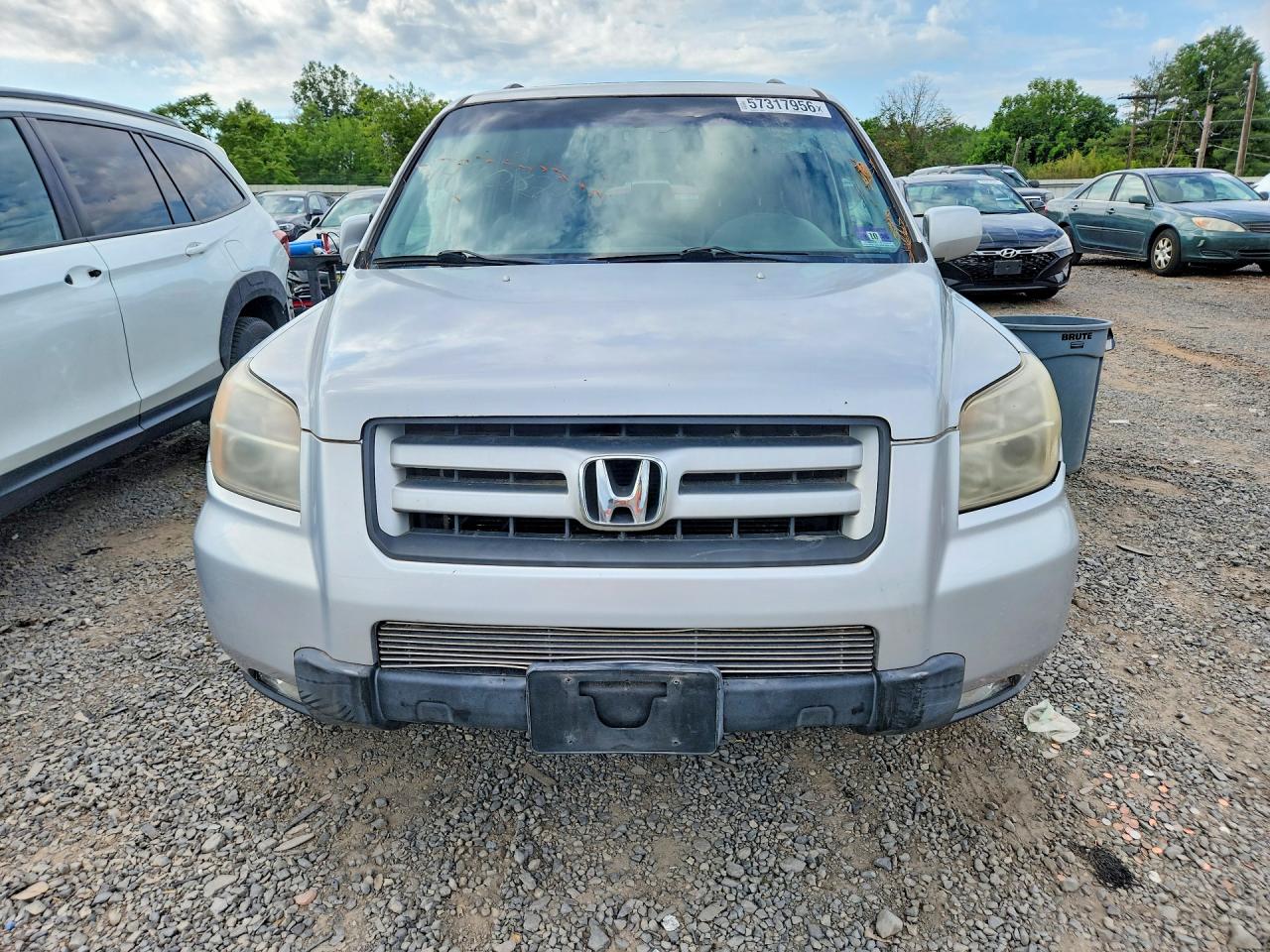 2007 Honda Pilot Exl Серебряный vin: 2HKYF18737H517556