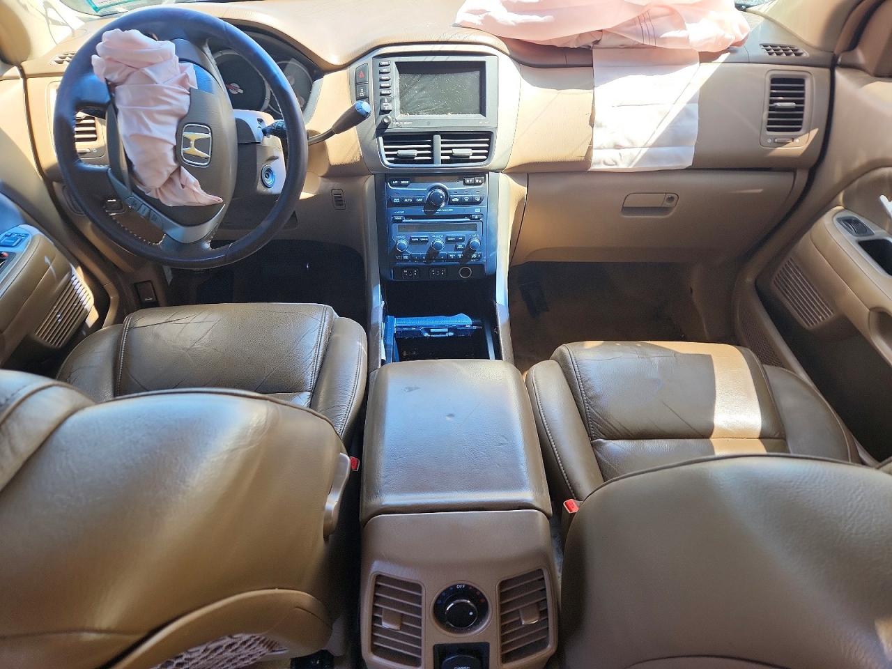 2007 Honda Pilot Exl Burgundy vin: 2HKYF18737H521395