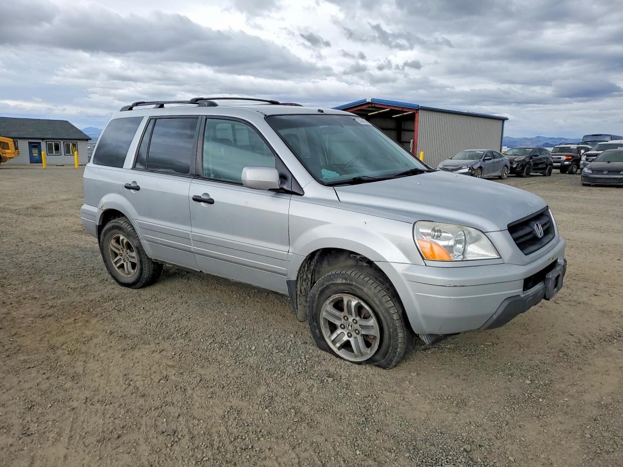 2004 Honda Pilot Exl Silver vin: 2HKYF18744H582945
