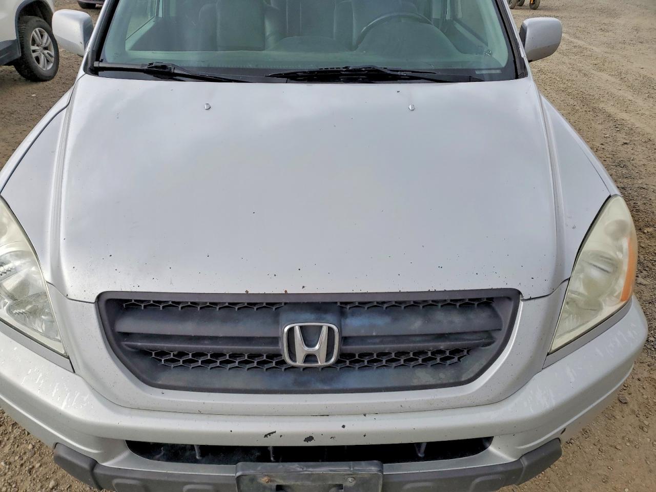2004 Honda Pilot Exl Silver vin: 2HKYF18744H582945
