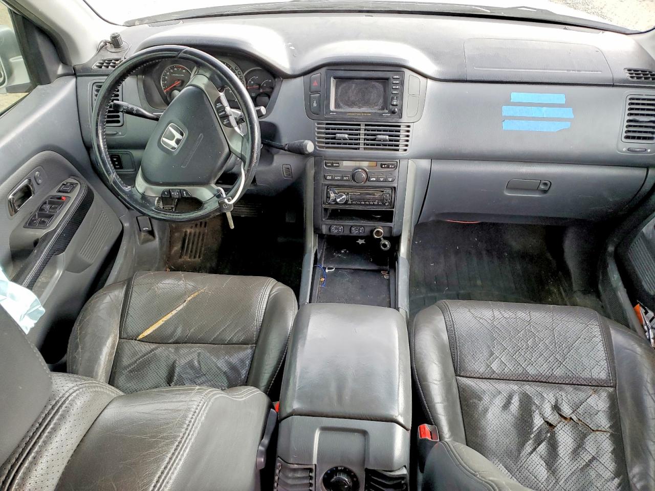 2004 Honda Pilot Exl Silver vin: 2HKYF18744H582945