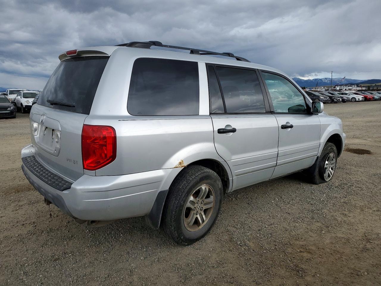 2004 Honda Pilot Exl Silver vin: 2HKYF18744H582945