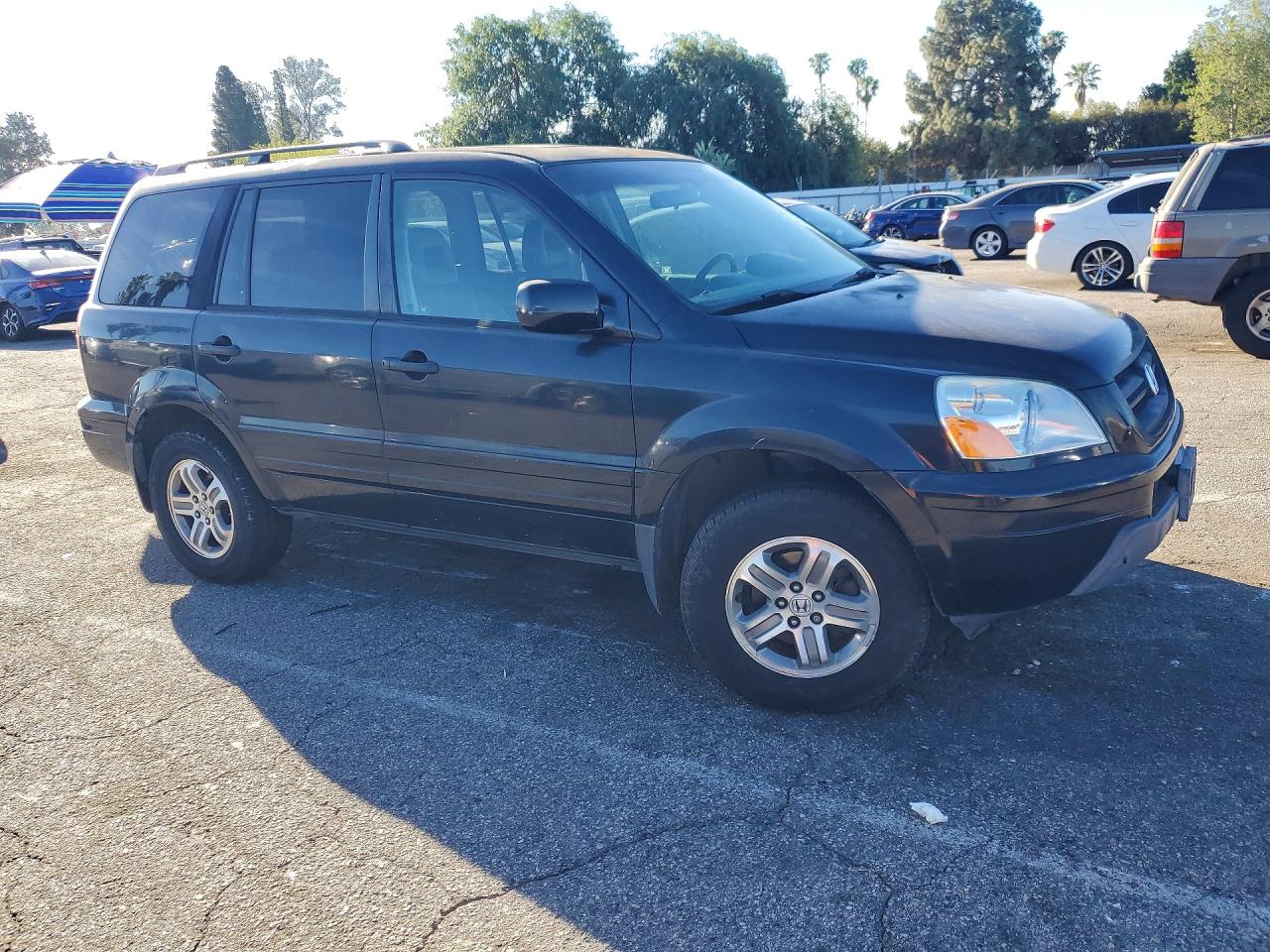 2005 Honda Pilot Exl Black vin: 2HKYF18745H522245