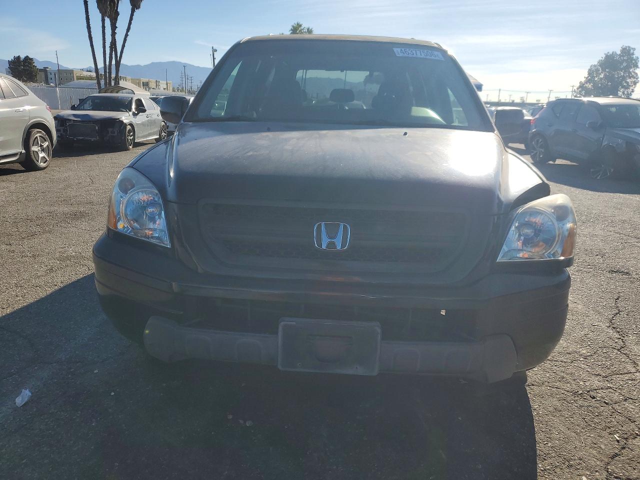 2005 Honda Pilot Exl Black vin: 2HKYF18745H522245