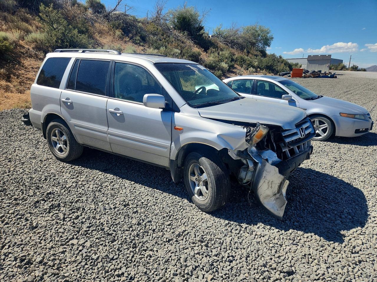 2007 Honda Pilot Exl Silver vin: 2HKYF18747H529943