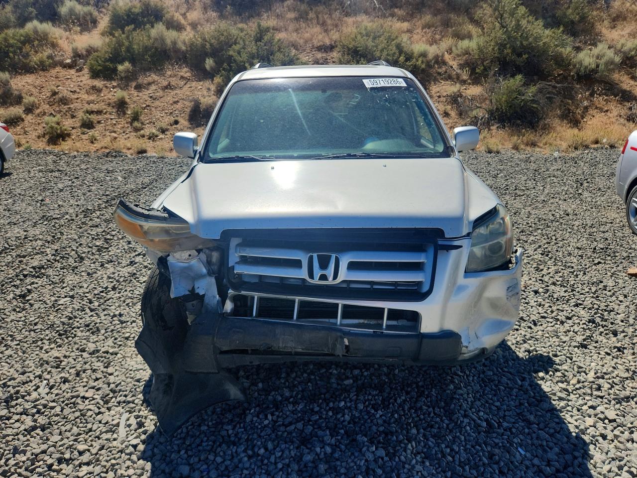2007 Honda Pilot Exl Silver vin: 2HKYF18747H529943