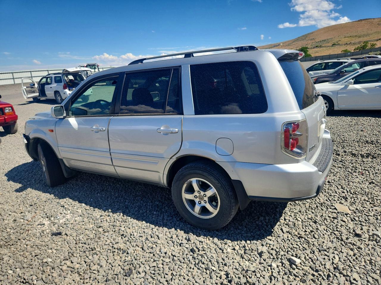 2007 Honda Pilot Exl Silver vin: 2HKYF18747H529943