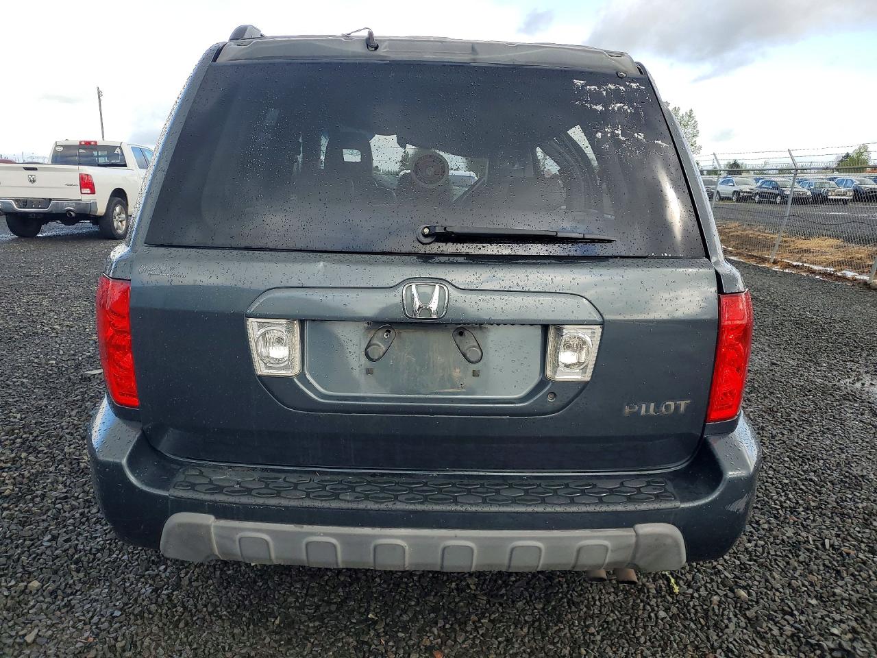 2004 Honda Pilot Exl Blue vin: 2HKYF18754H540347