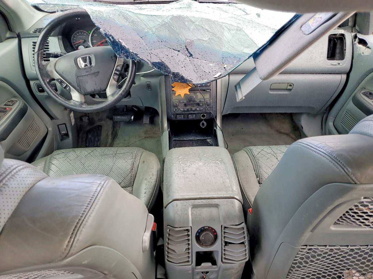 2004 Honda Pilot Exl Blue vin: 2HKYF18754H540347