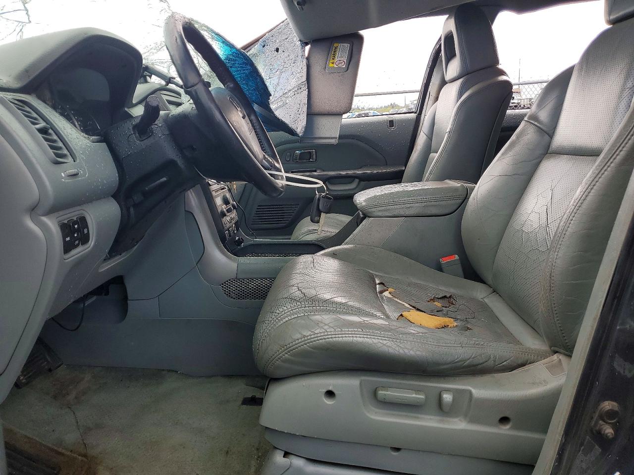 2004 Honda Pilot Exl Blue vin: 2HKYF18754H540347