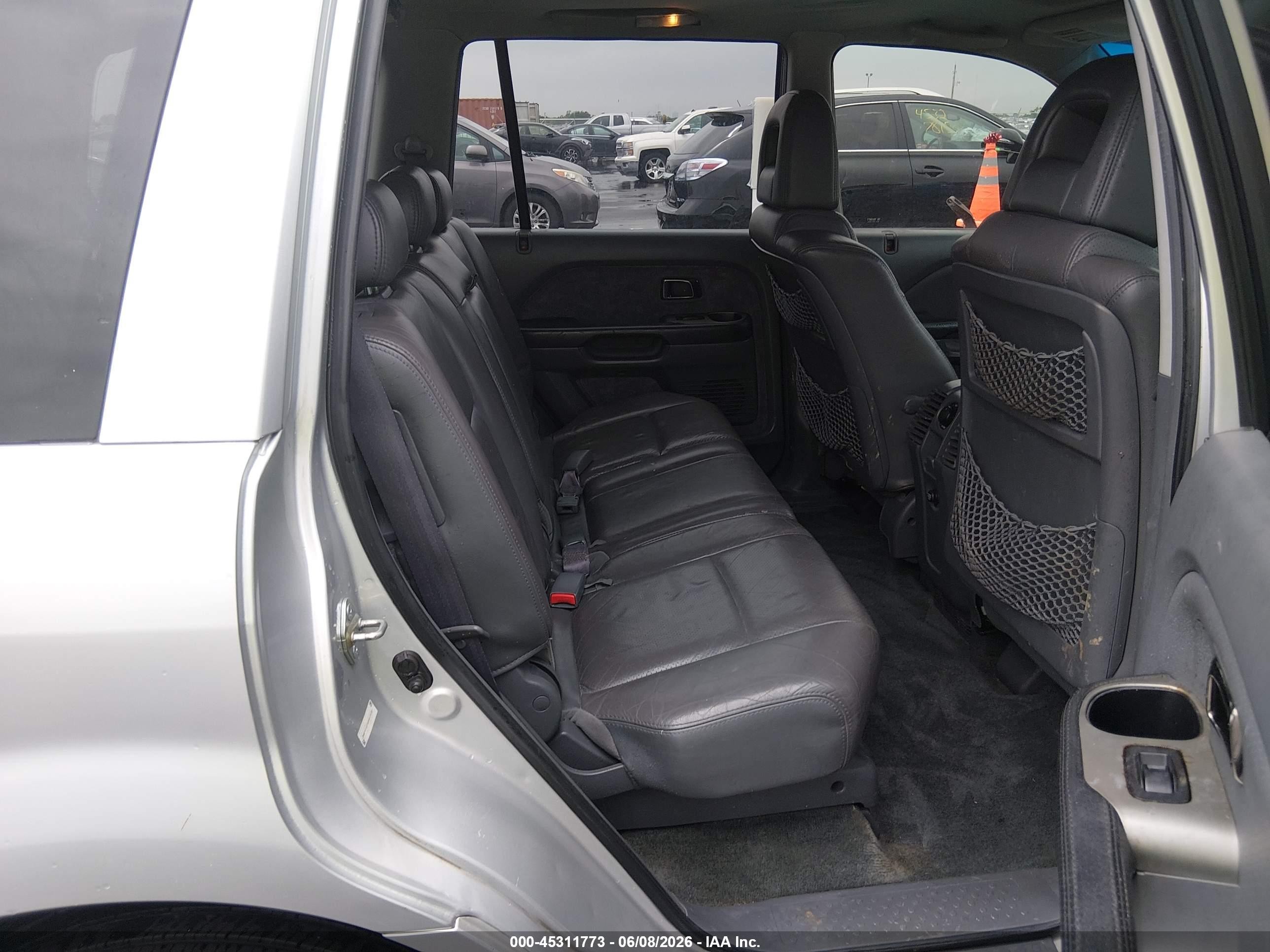 2005 Honda Pilot Ex-l Silver vin: 2HKYF18755H513120