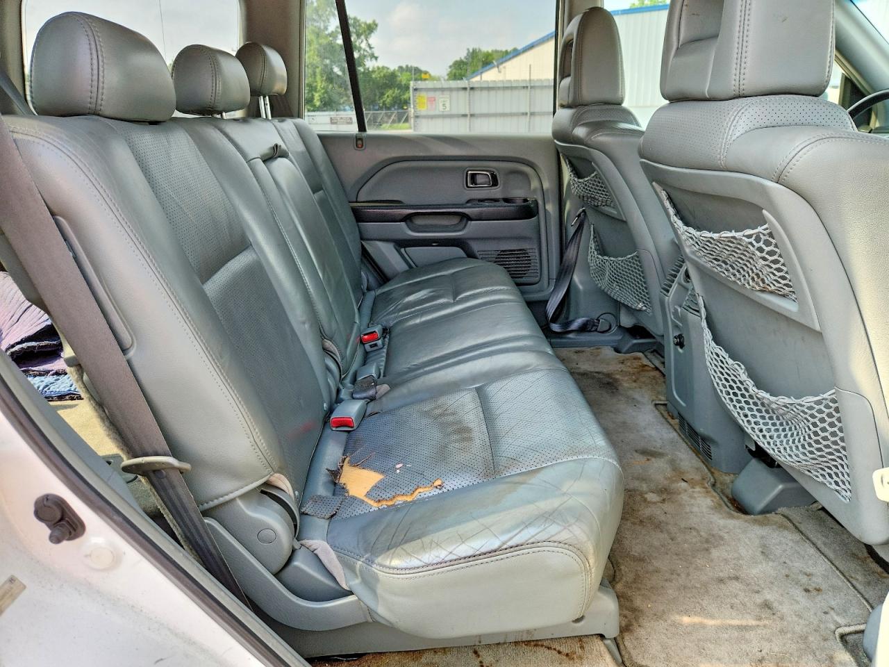 2005 Honda Pilot Exl White vin: 2HKYF18755H528510