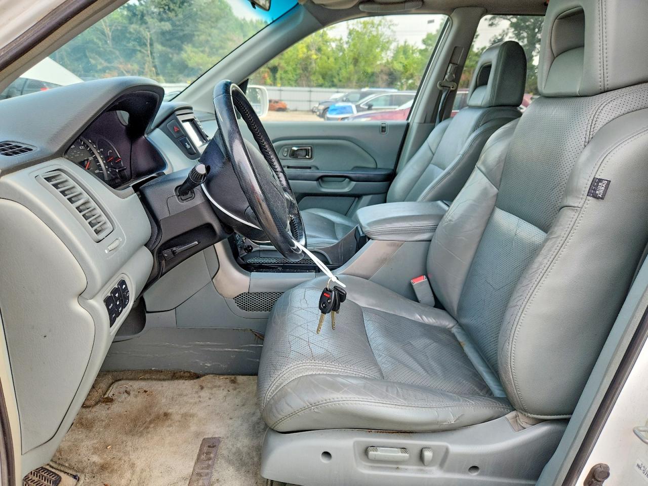 2005 Honda Pilot Exl White vin: 2HKYF18755H528510