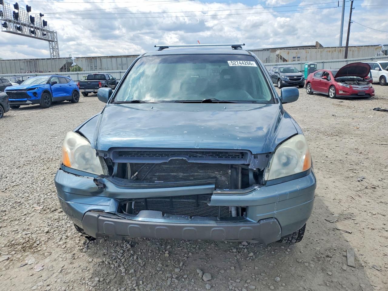 2005 Honda Pilot Exl Blue vin: 2HKYF18755H553438