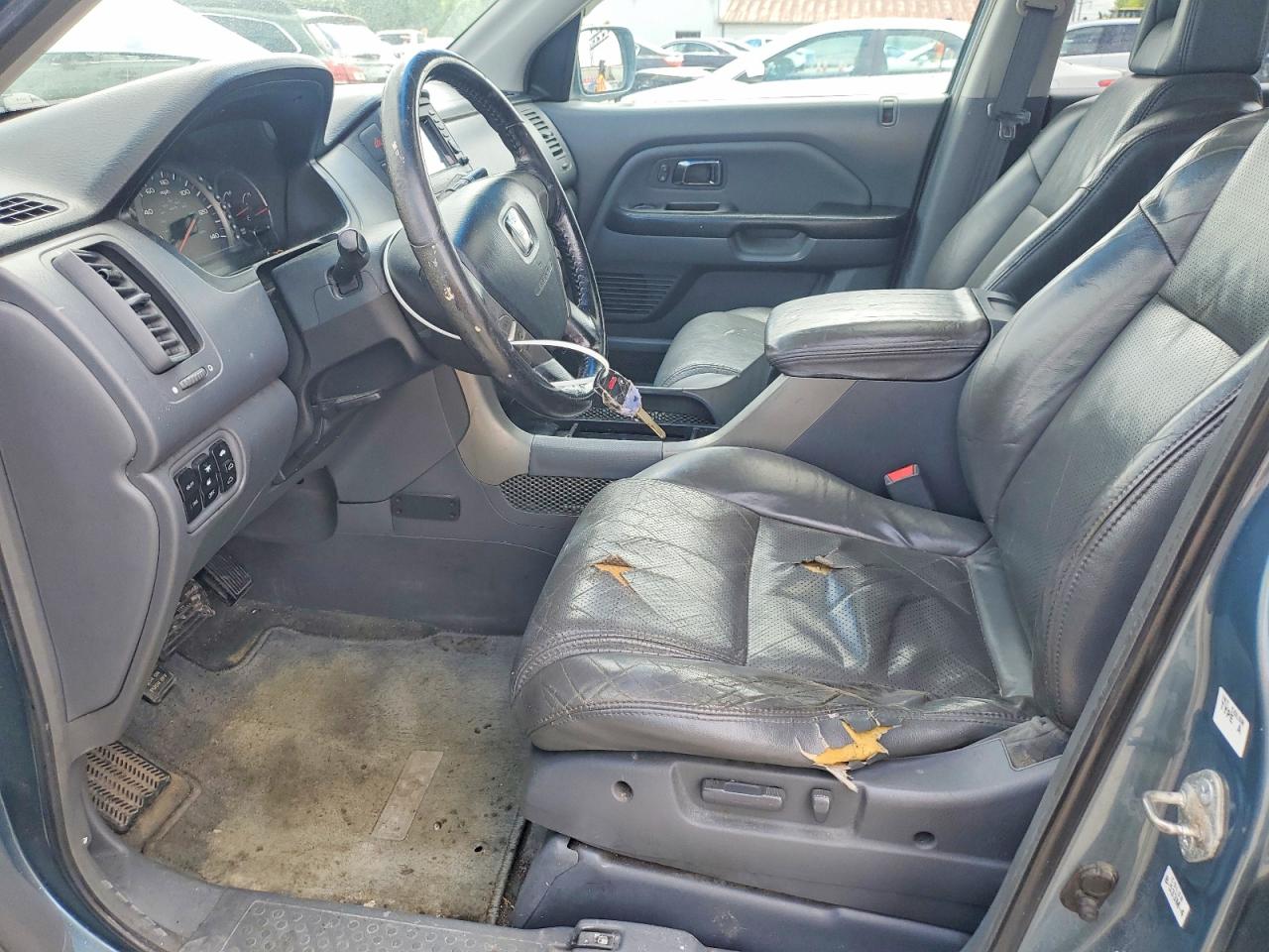 2005 Honda Pilot Exl Blue vin: 2HKYF18755H553438