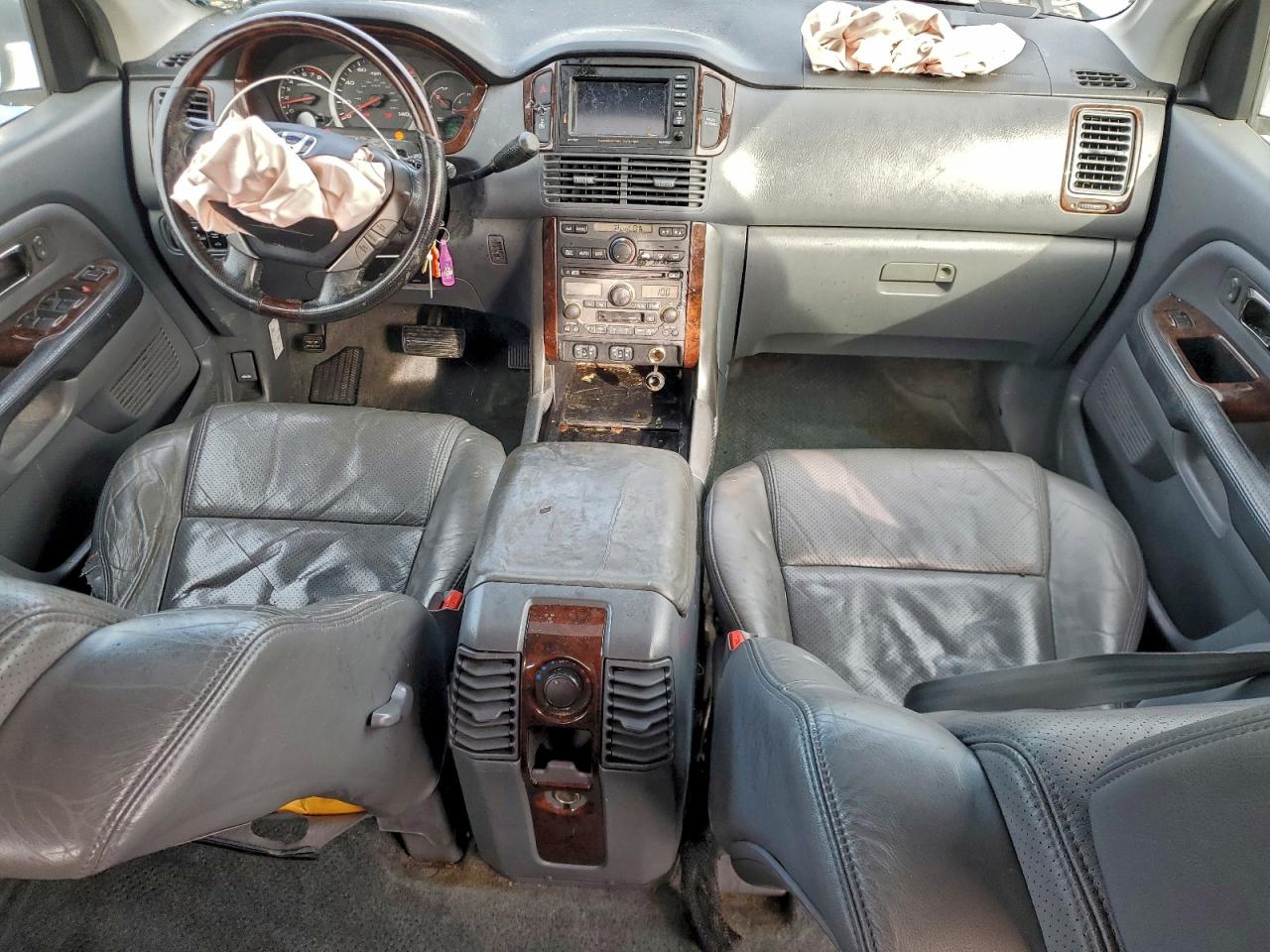 2005 Honda Pilot Exl Silver vin: 2HKYF18755H561555
