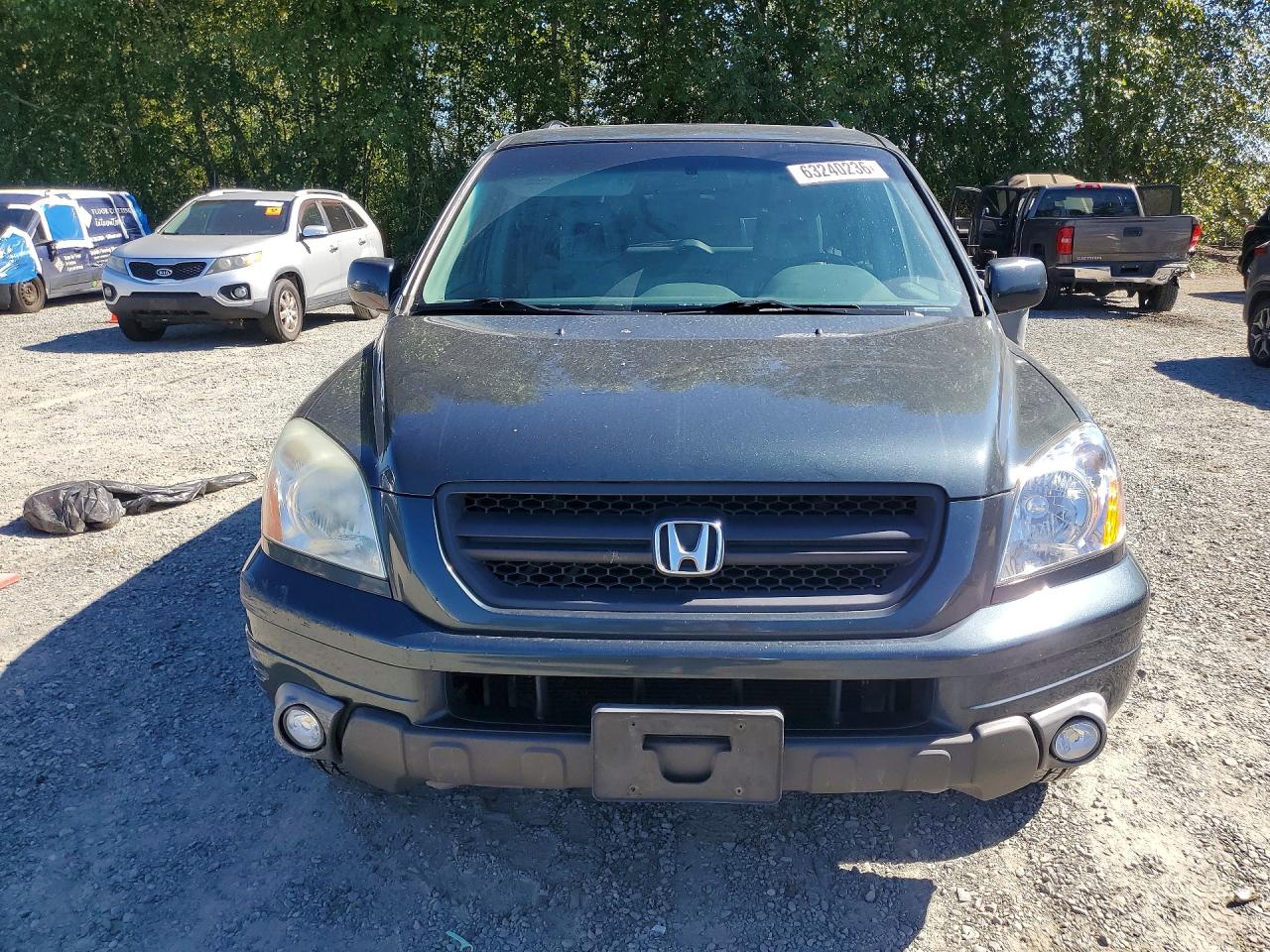 2005 Honda Pilot Exl Gray vin: 2HKYF18755H564620