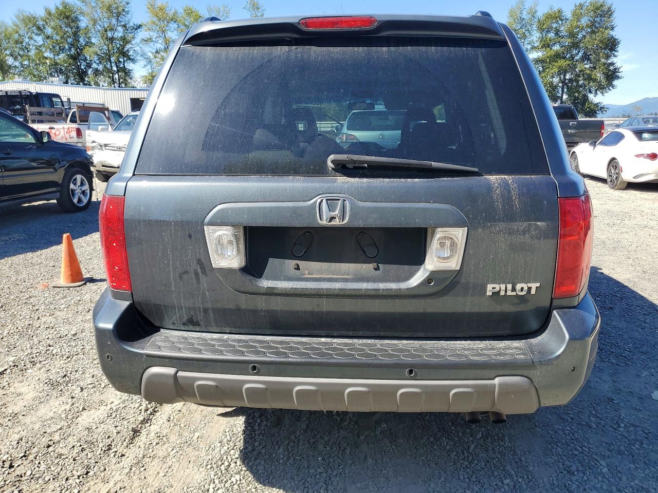 2005 Honda Pilot Exl Gray vin: 2HKYF18755H564620