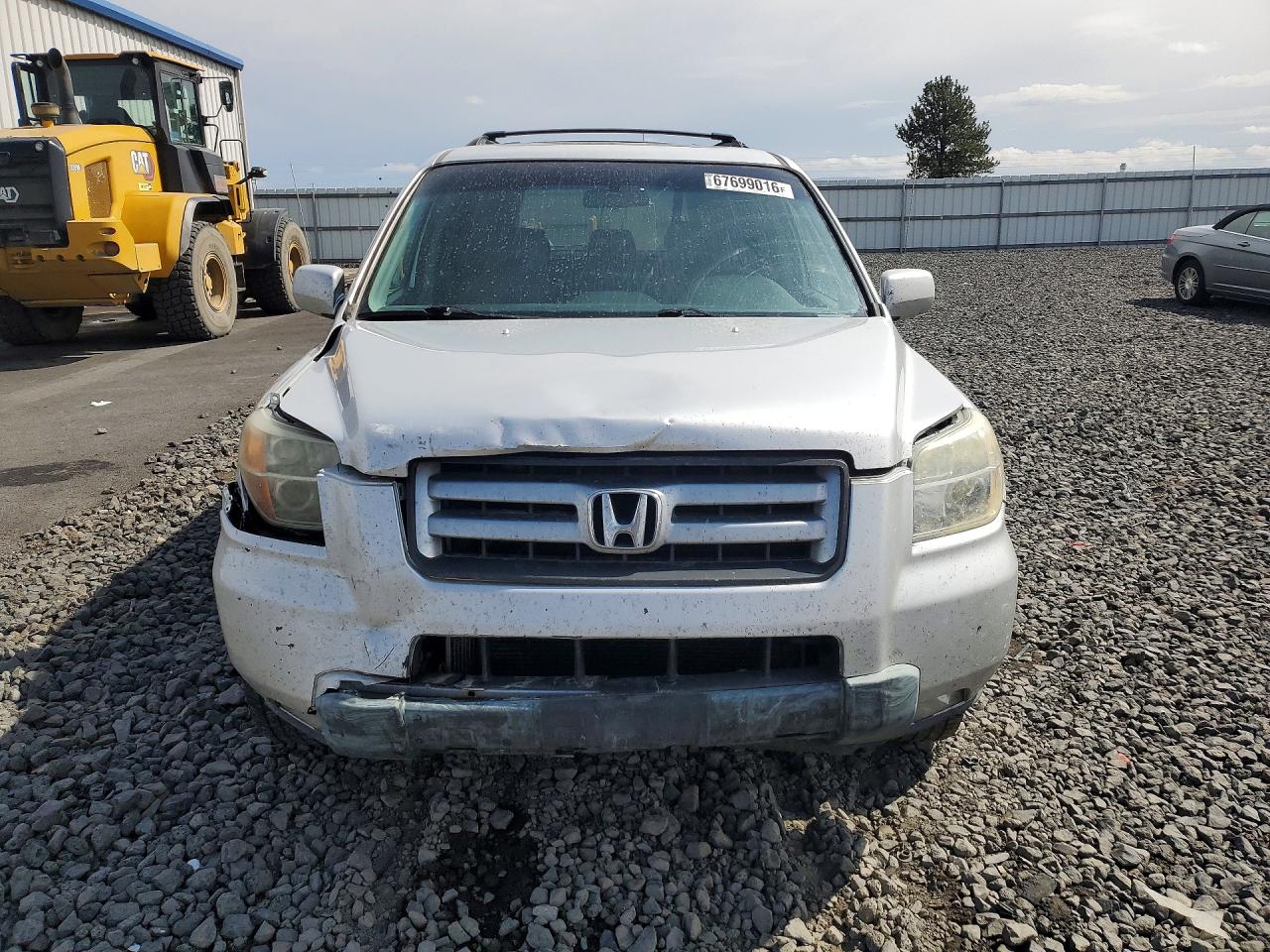2007 Honda Pilot Exl Серебряный vin: 2HKYF18757H514769