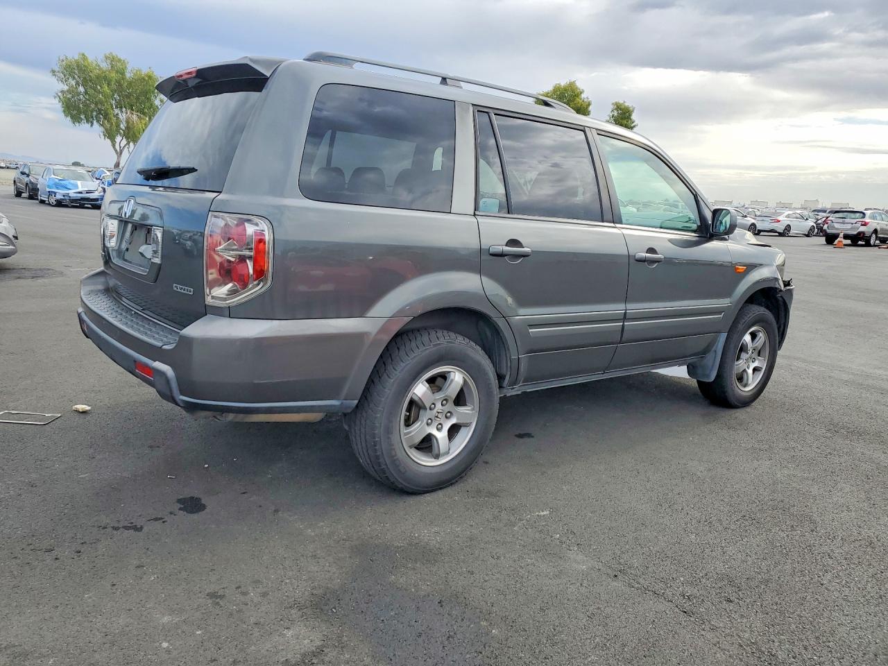 2007 Honda Pilot Exl Угольный vin: 2HKYF18757H523004